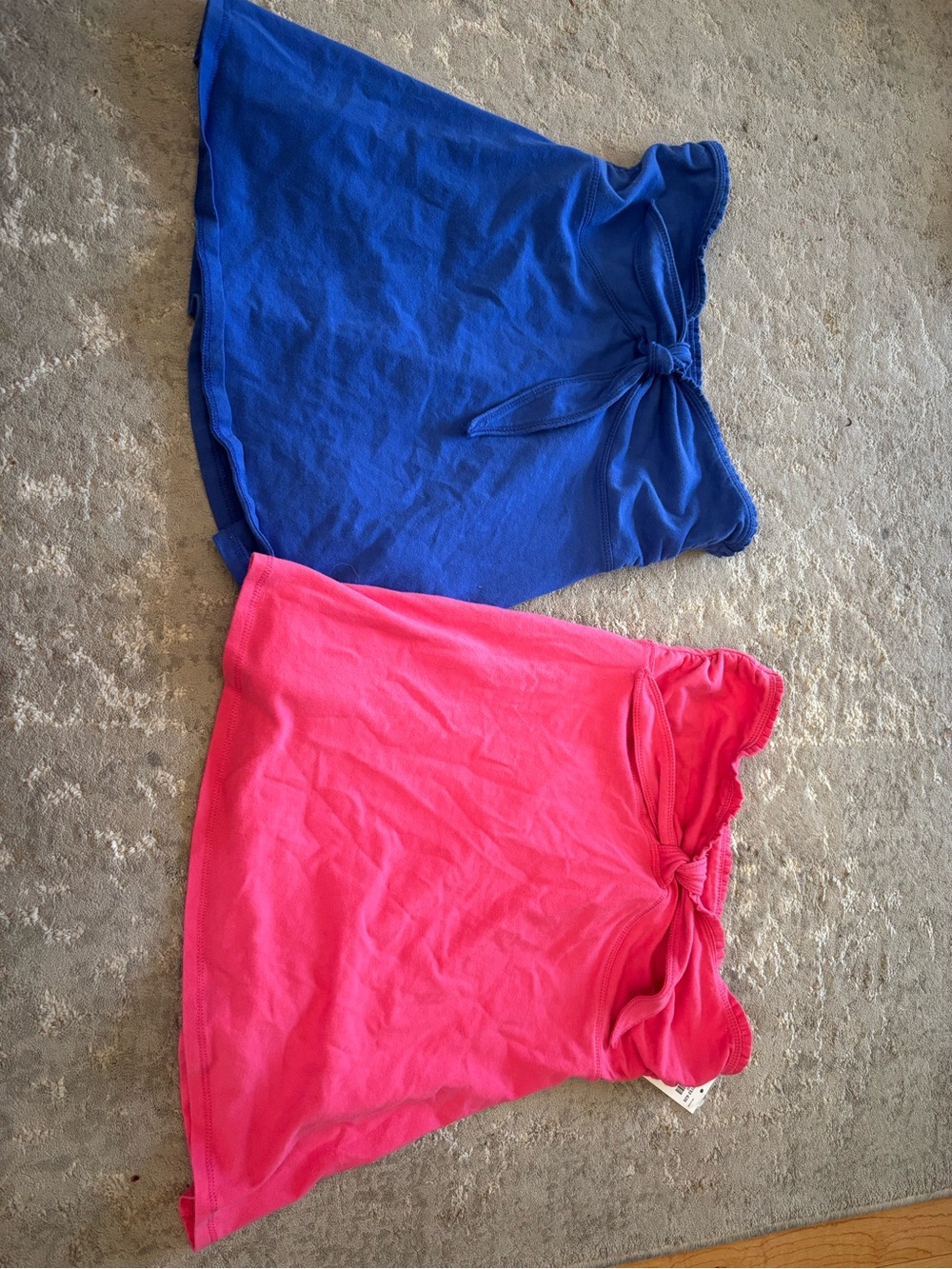 Hollister Royal Blue and Pink Knot-Front Tube Top